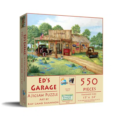 Sunsout Ed's Garage 550 Piece Jigsaw Puzzle For Adults In Multi