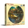 Sunsout Fall Cabin 500 Piece Jigsaw Puzzle For Adults Round In Multi