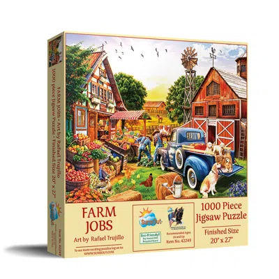 Sunsout Farm Jobs 1000 Piece Jigsaw Puzzle For Adults In Multi