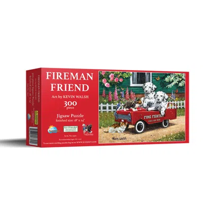 Sunsout Fireman Friends 300 Piece Jigsaw Puzzle For Adults In Multi
