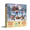 Sunsout Fireside Skaters 1000 Piece Jigsaw Puzzle For Adults Christmas In Multi