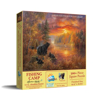 Sunsout Fishing Camp 500 Piece Jigsaw Puzzle For Adults Large Pieces In Multi
