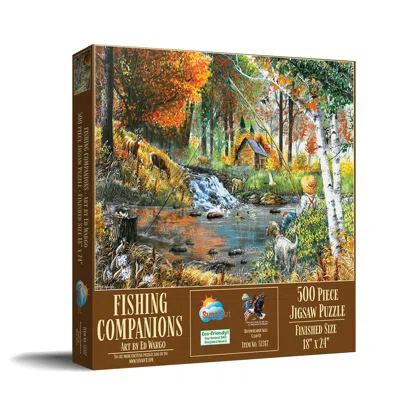 Sunsout Fishing Companions 500 Piece Jigsaw Puzzle For Adults In Brown