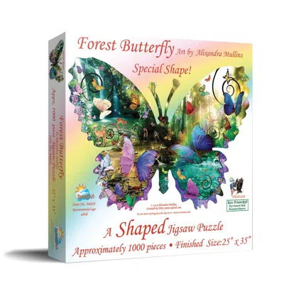 Sunsout Forest Butterfly 1000 Piece Jigsaw Puzzle For Adults Special Shape In Multi