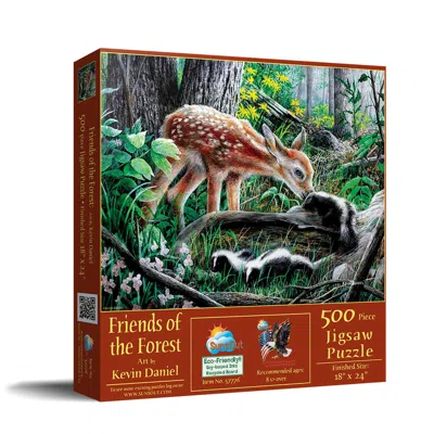 Sunsout Friends Of The Forest 500 Piece Jigsaw Puzzle For Adults In White