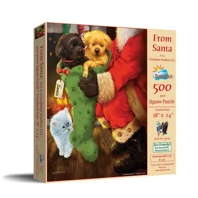 Sunsout From Santa 500 Piece Jigsaw Puzzle For Adults Christmas In Multi