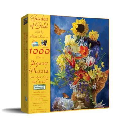 Sunsout Garden Of Gold 1000 Piece Jigsaw Puzzle For Adults In White