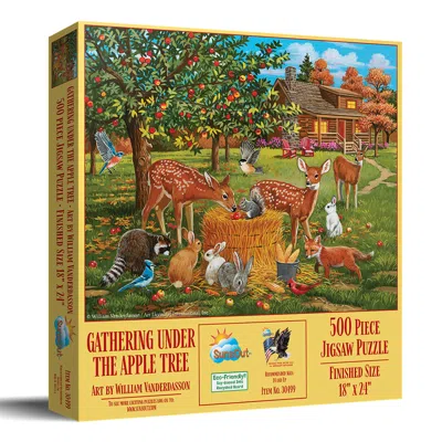 Sunsout Gathering Under The Appletree 500 Piece Jigsaw Puzzle For Adults In Multi