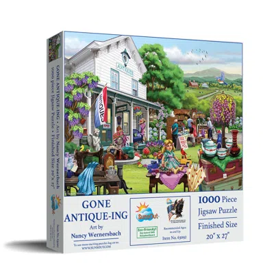 Sunsout Gone Antique-ing 1000 Piece Jigsaw Puzzle For Adults In White