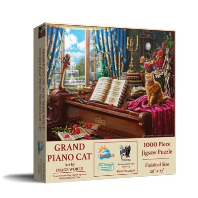 Sunsout Grand Piano Cat 1000 Piece Jigsaw Puzzle For Adults In Multi