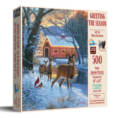 Sunsout Greeting The Season 500 Piece Jigsaw Puzzle For Adults Christmas In Multi