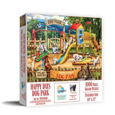 Sunsout Happy Days Dog Park 1000 Piece Jigsaw Puzzle For Adults In Multi
