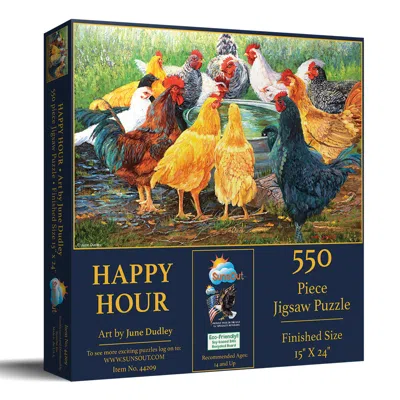 Sunsout Happy Hour 550 Piece Jigsaw Puzzle For Adults