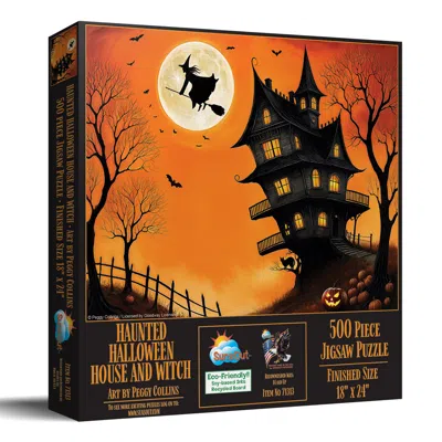 Sunsout Haunted Halloween House And Witch 500 Piece Jigsaw Puzzle For Adults Halloween In Multi