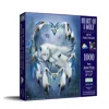 Sunsout Heart Of A Wolf 1000 Piece Jigsaw Puzzle For Adults In Blue