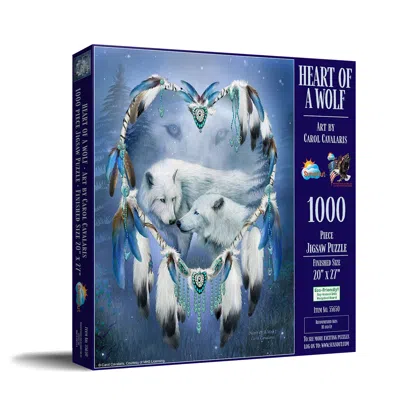 Sunsout Heart Of A Wolf 1000 Piece Jigsaw Puzzle For Adults In Blue
