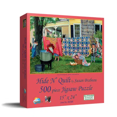 Sunsout Hide N Quilt 550 Piece Jigsaw Puzzle For Adults In Multi