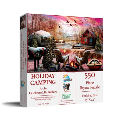 Sunsout Holiday Camping 550 Piece Jigsaw Puzzle For Adults Christmas In Multi