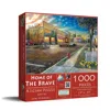 Sunsout Home Of The Brave 1000 Piece Jigsaw Puzzle For Adults In Red