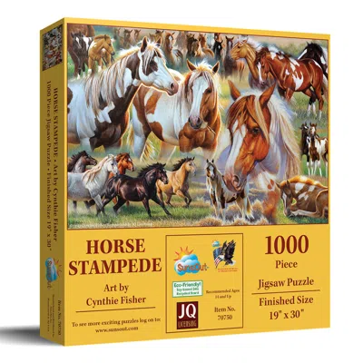 Sunsout Horse Stampede 1000 Piece Jigsaw Puzzle For Adults In Multi