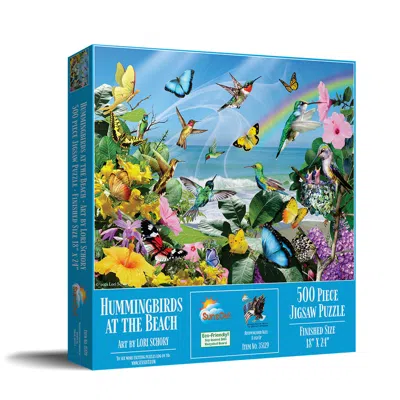 Sunsout Hummingbirds At The Beach 500 Piece Jigsaw Puzzle For Adults In Blue