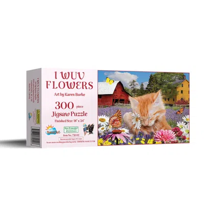 Sunsout I Wuv Flowers 300 Piece Jigsaw Puzzle For Adults In Multi