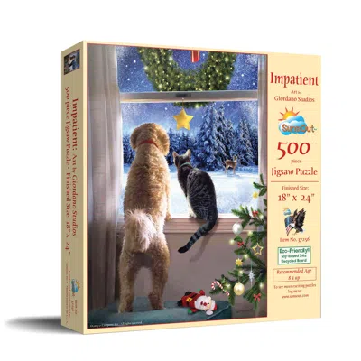 Sunsout Impatient 500 Piece Jigsaw Puzzle For Adults Christmas In Multi