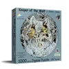 Sunsout Keeper Of The Wolf 1000 Piece Jigsaw Puzzle For Adults Round In Multi