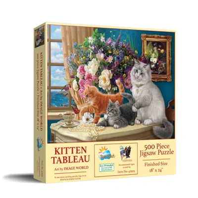 Sunsout Kitten Tableau 500 Piece Jigsaw Puzzle For Adults In Neutral