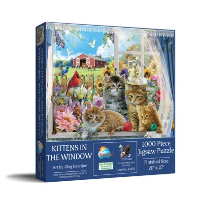 Sunsout Kittens In The Window 1000 Piece Jigsaw Puzzle For Adults In Multi