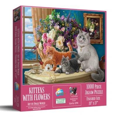 Sunsout Kittens With Flowers 1000 Piece Jigsaw Puzzle For Adults In Multi