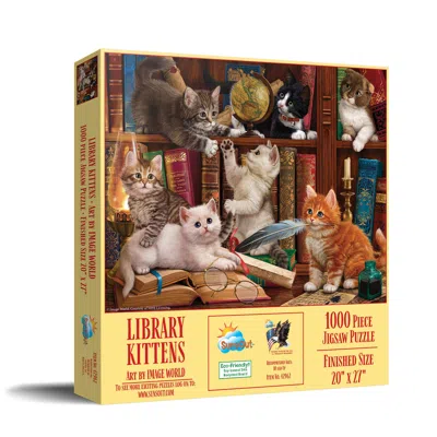 Sunsout Library Kittens 1000 Piece Jigsaw Puzzle For Adults In Multi