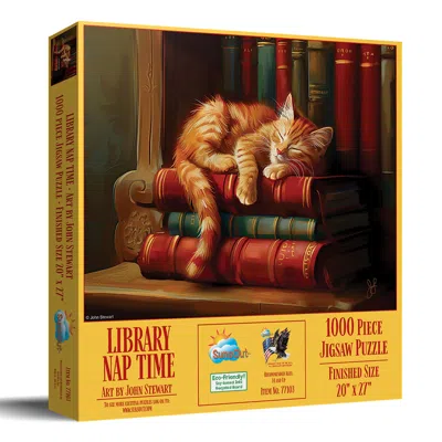 Sunsout Library Nap 1000 Piece Jigsaw Puzzle For Adults In Yellow