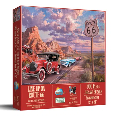 Sunsout Line Up On Route 66 500 Piece Jigsaw Puzzle For Adults