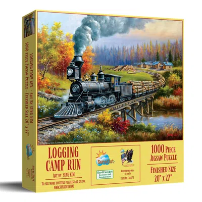 Sunsout Logging Camp Run 1000 Piece Jigsaw Puzzle For Adults In Yellow