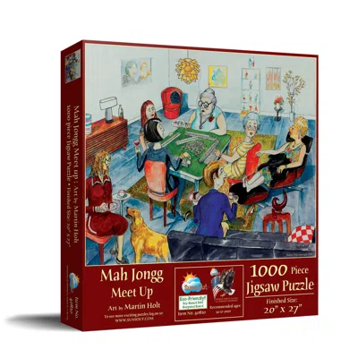 Sunsout Mah Jongg Meet Up 1000 Piece Jigsaw Puzzle For Adults In Brown