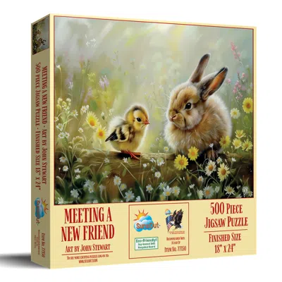 Sunsout Meeting A New Friend 500 Piece Jigsaw Puzzle For Adults In Multi
