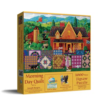 Sunsout Morning Day Quilt 1000 Piece Jigsaw Puzzle For Adults Mothers Day In Yellow