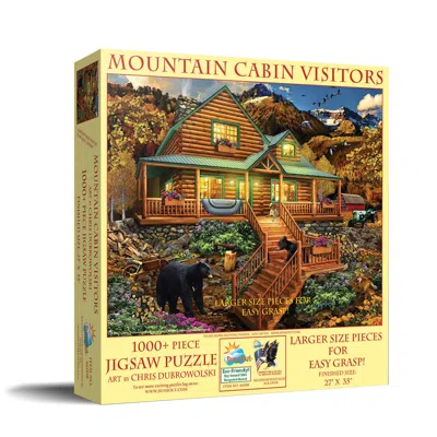 Sunsout Mountain Cabin Visitors 1000 Piece Jigsaw Puzzle For Adults Large Pieces In Multi