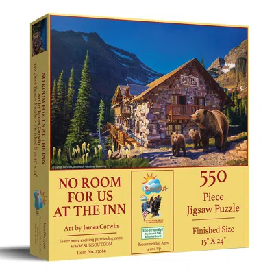 Sunsout No Room For Us At The Inn 550 Piece Jigsaw Puzzle For Adults In Yellow