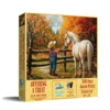 Sunsout Offering A Treat, Horse 500 Piece Jigsaw Puzzle For Adults In Yellow