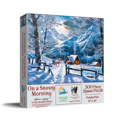 Sunsout On A Snowy Morning 500 Piece Jigsaw Puzzle For Adults In White