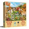 Sunsout Out In The Pasture 500 Piece Jigsaw Puzzle For Adults In Yellow