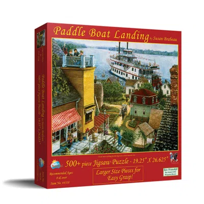 Sunsout Paddle Boat Landing 500 Piece Jigsaw Puzzle For Adults Large Pieces In Multi