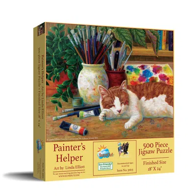 Sunsout Painter's Helper 500 Piece Jigsaw Puzzle For Adults In Multi