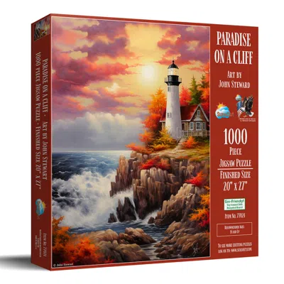 Sunsout Paradise On The Cliff 1000 Piece Jigsaw Puzzle For Adults In Burgundy