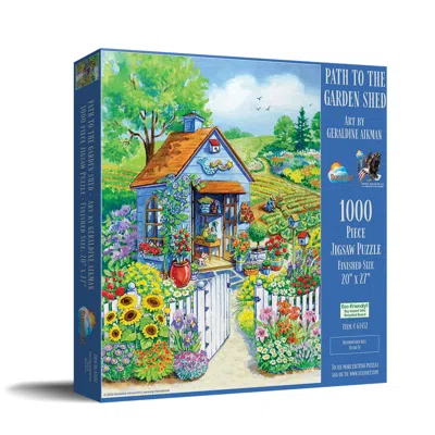 Sunsout Path To The Garden Shed 1000 Piece Jigsaw Puzzle For Adults In Blue