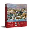 Sunsout Peace To All 500 Piece Jigsaw Puzzle For Adults Christmas In Burgundy