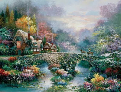 Sunsout Peaceful Cottage 300 Piece Jigsaw Puzzle For Adults In Multi