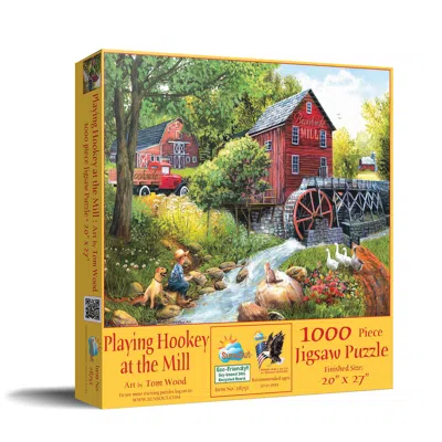 Sunsout Playing Hookey At The Mill 1000 Piece Jigsaw Puzzle For Adults In Multi